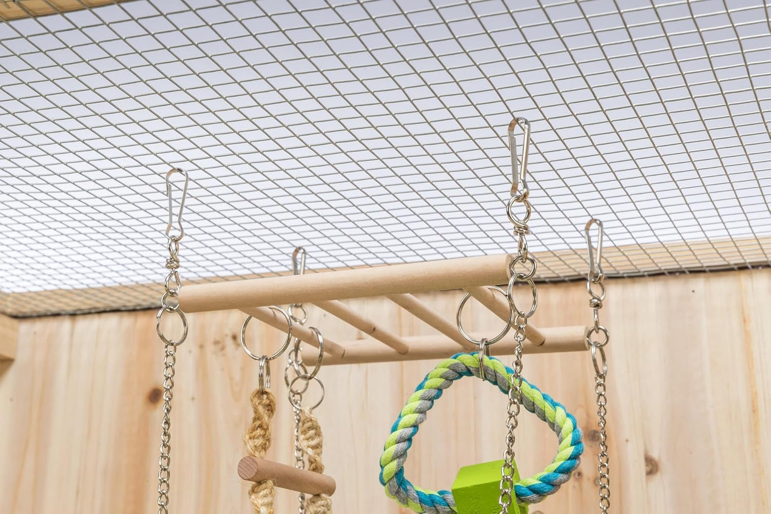 trixie-small-animal-suspension-bridge-hanging-cage-accessory-with-hammock-and-climbing-toys-ladder-and-ring-ideal-for-rats-ferrets-guinea-pigs-mice