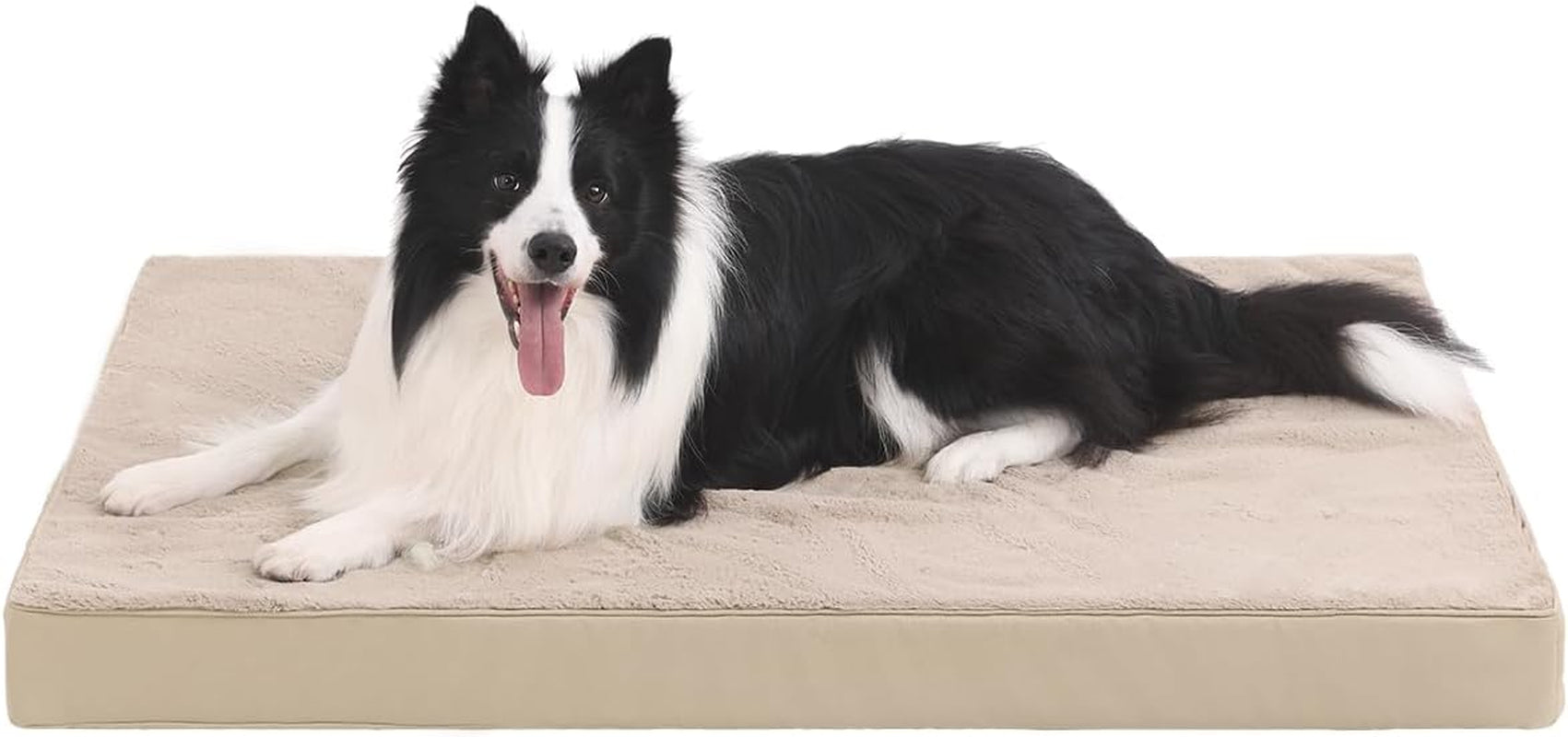 ksiia-orthopedic-dog-bed-for-large-dogs-with-waterproof-lining-grey-35x22-deluxe-soft-plush-dog-crate-bed-washable-pet-mat-with-removable-cover-egg-crate-foam-for-large-dogs-sleeping-relaxing
