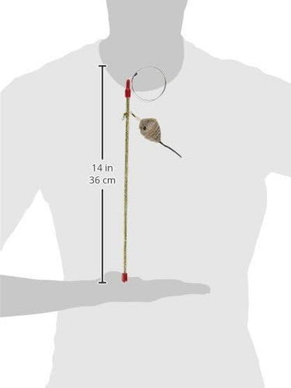 Go Cat Cat Catcher Teaser Wand with Mouse Cat Toy2