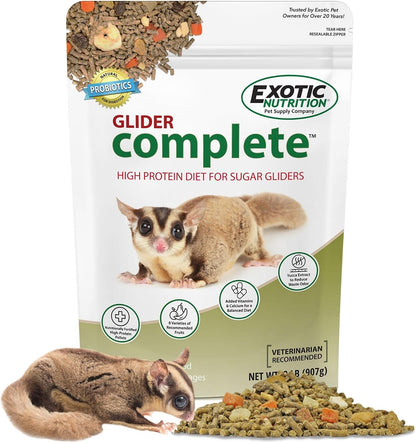 Glider Complete - Healthy High Protein Nutritionally Complete Staple Diet Sugar Glider Food (2 Lb)1