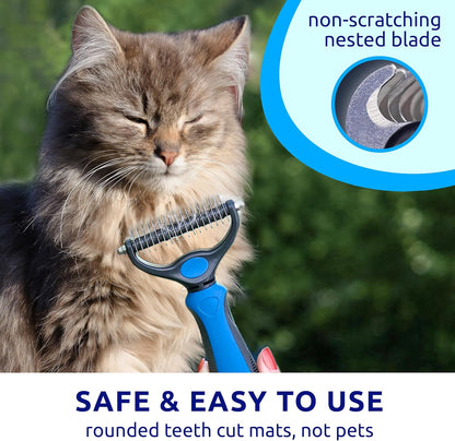 Pat Your Pet Deshedding Dog Brush for Shedding – Cat Brushes for Indoor Cats, Double-Sided Cat Brush Deshedding & Grooming Tool for Long Haired and Short Haired Dogs, Skin-Friendly5