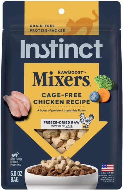 Instinct Freeze Dried Mixers, Cat Food Toppers, Digestive Health, 5.5 Oz | Freeze-Dried Raw Meal Topper or Treat, Functional Whole Foods, Fiber, and Probiotics for Gut Support15