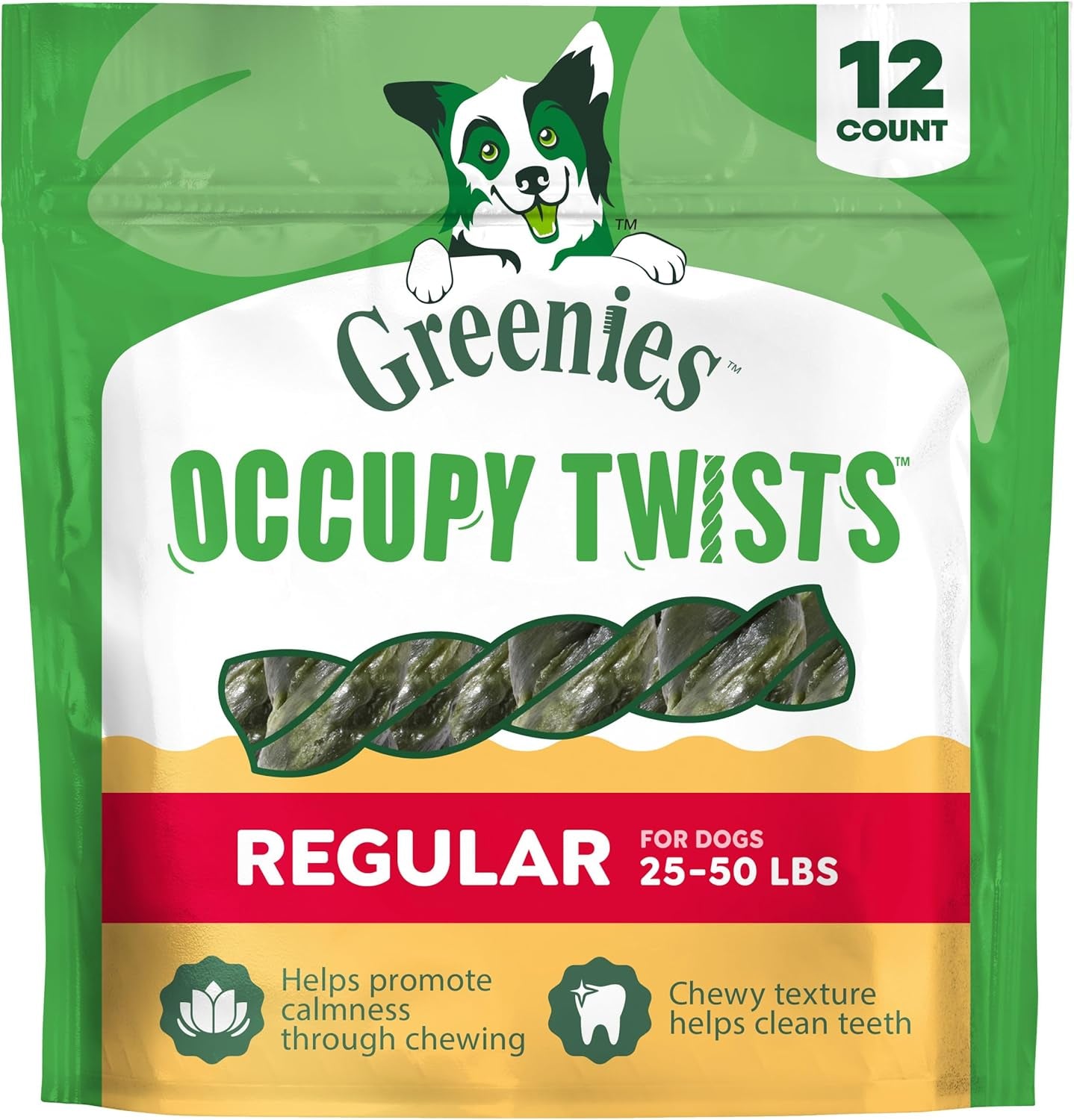 greenies-occupy-twists-regular-breed-dog-treats-chicken-flavor-6-count-regular-breed-size-25-50-lbs-rawhide-free-promotes-calmness-cleans-teeth-no-artificial-flavors-8-65-oz-pack