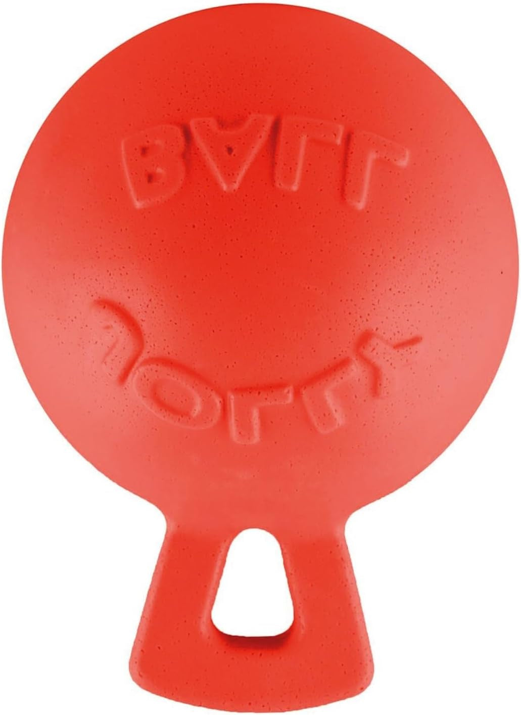 jolly-pets-tug-n-toss-heavy-duty-dog-toy-ball-with-handle-8-inches-large-red-408-rd