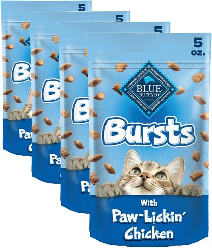 Blue Buffalo Bursts Paw-Lickin' Chicken Crunchy & Creamy Cat Treats, Great for Training, Made with Real Chicken, Natural Cat Treats Enhanced with Vitamins, Minerals & Other Nutrients, 5 Oz.13