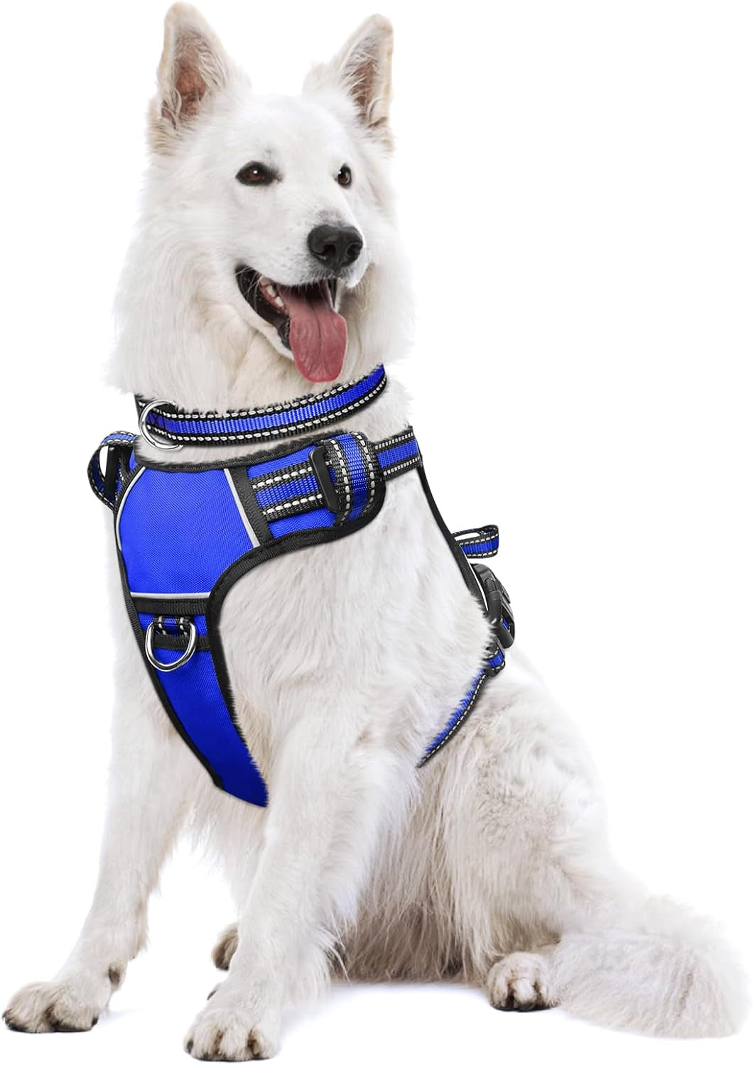 dog-harness-no-pull-pet-harnesses-with-dog-collar-adjustable-reflective-oxford-outdoor-vest-front-back-leash-clips-for-small-medium-large-extra-large-dogs-easy-control-handle-for-walking