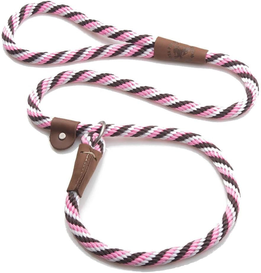 mendota-pet-slip-leash-dog-lead-and-collar-combo-made-in-the-usa-mocha-3-8-in-x-6-ft-for-small-medium-breeds