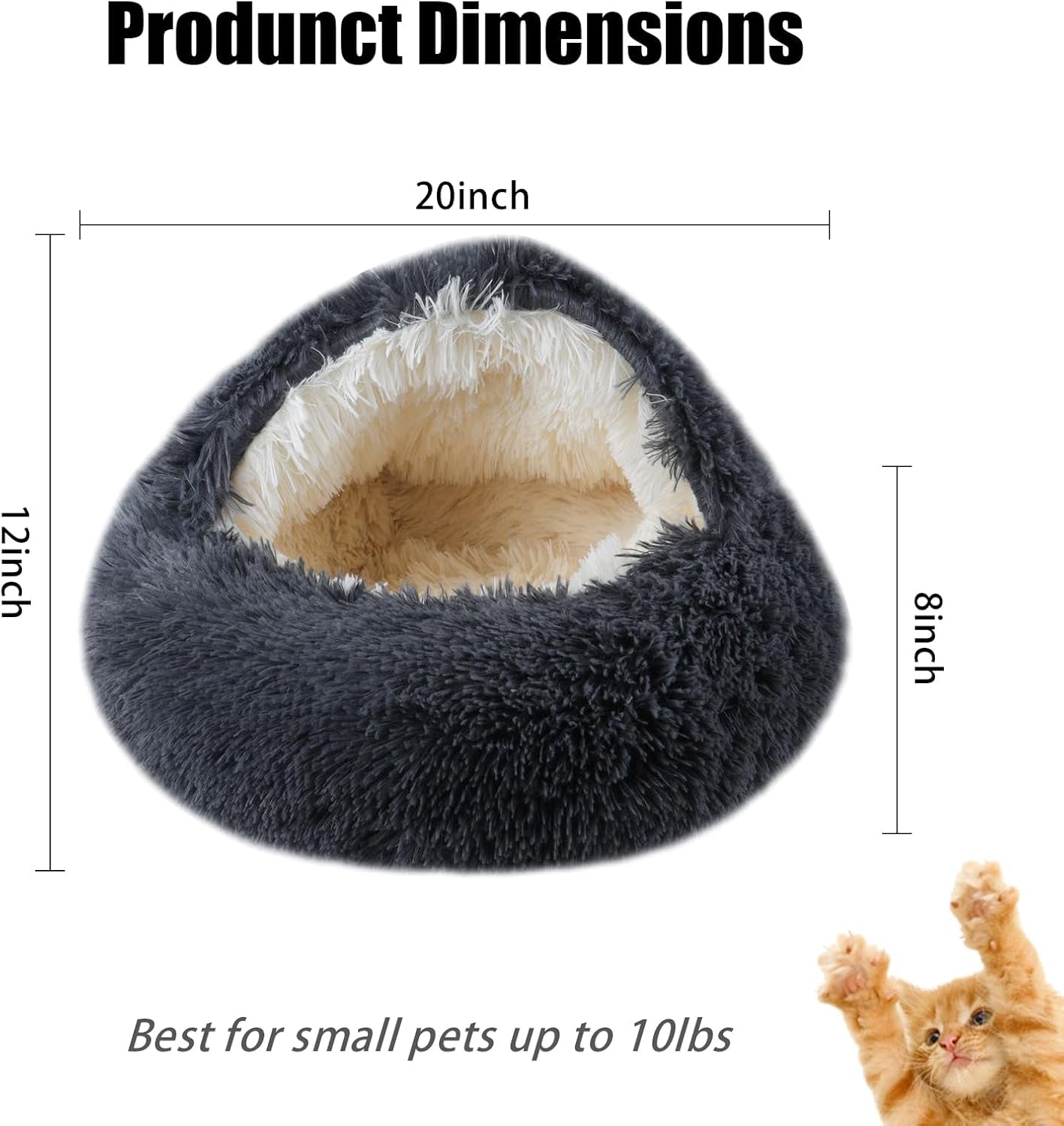 formycatie-cat-beds-for-indoor-cats-cat-cave-for-puppy-and-kitty-calming-small-dog-bed-for-small-dogs-with-cover-cave-cozy-warming-fluffy-washable-anti-slip-pet-sleeping-bag20-20inch-dark-gray