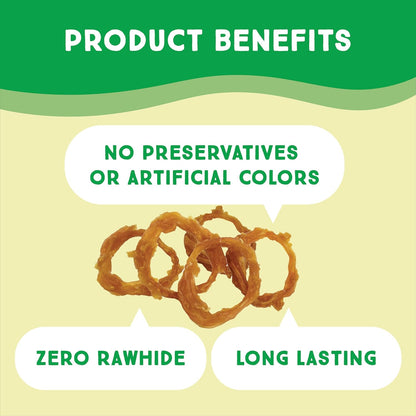 Ultra Chewy Turkey Tendon Rings for Dogs, 6 Pack | Premium All-Natural Tendons, Hypoallergenic Treats, Easy to Digest, Alternative to Rawhide4