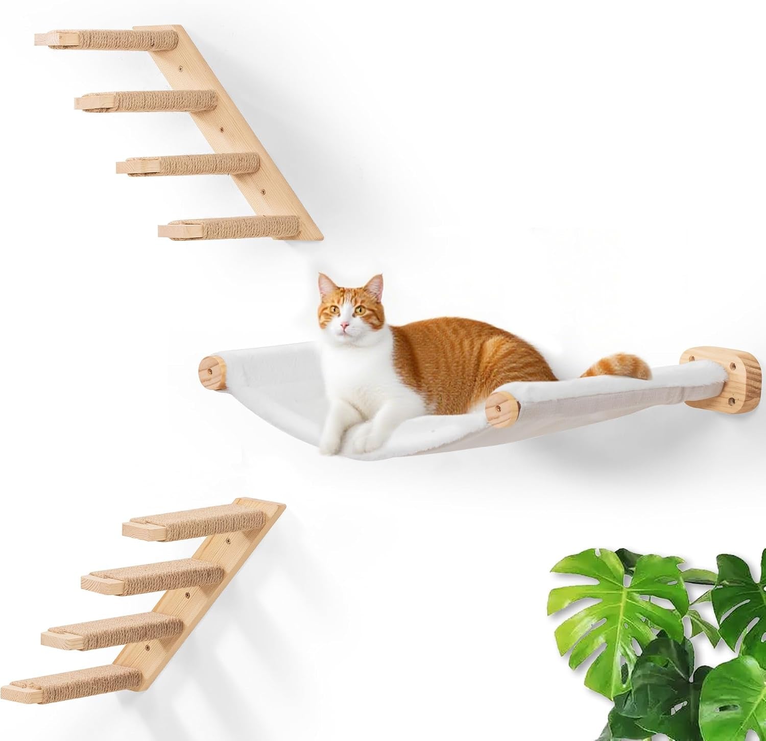 cat-wall-hammock-dual-sided-cat-wall-bed-with-canvas-plush-fabric-for-all-seasons-wall-mounted-shelf-for-large-cats-modern-perches-for-lounging-napping