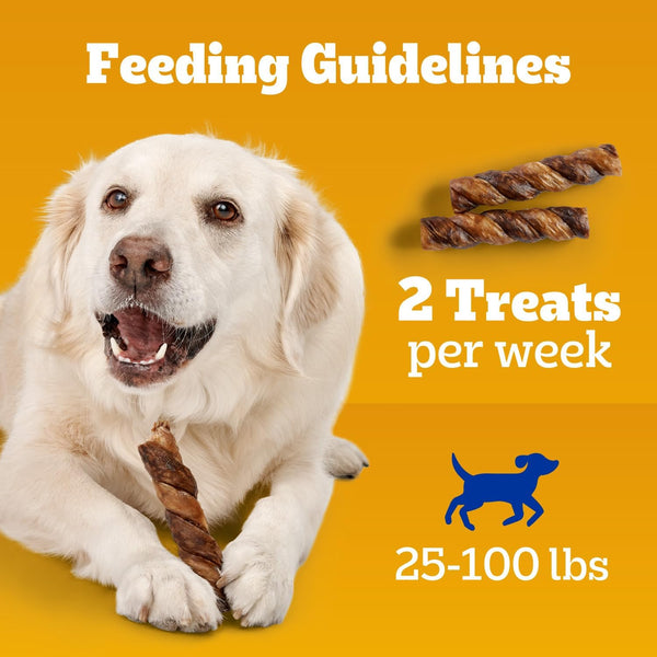 Pedigree Twisty Chews Medium/Large Dog Treats, Chicken & Beef, 16 Count | Long-Lasting Dental Chews, Rawhide-Free, Twisted Design, Helps Clean Teeth, Easy to Digest, Includes 4 Packs of 4 Treats8