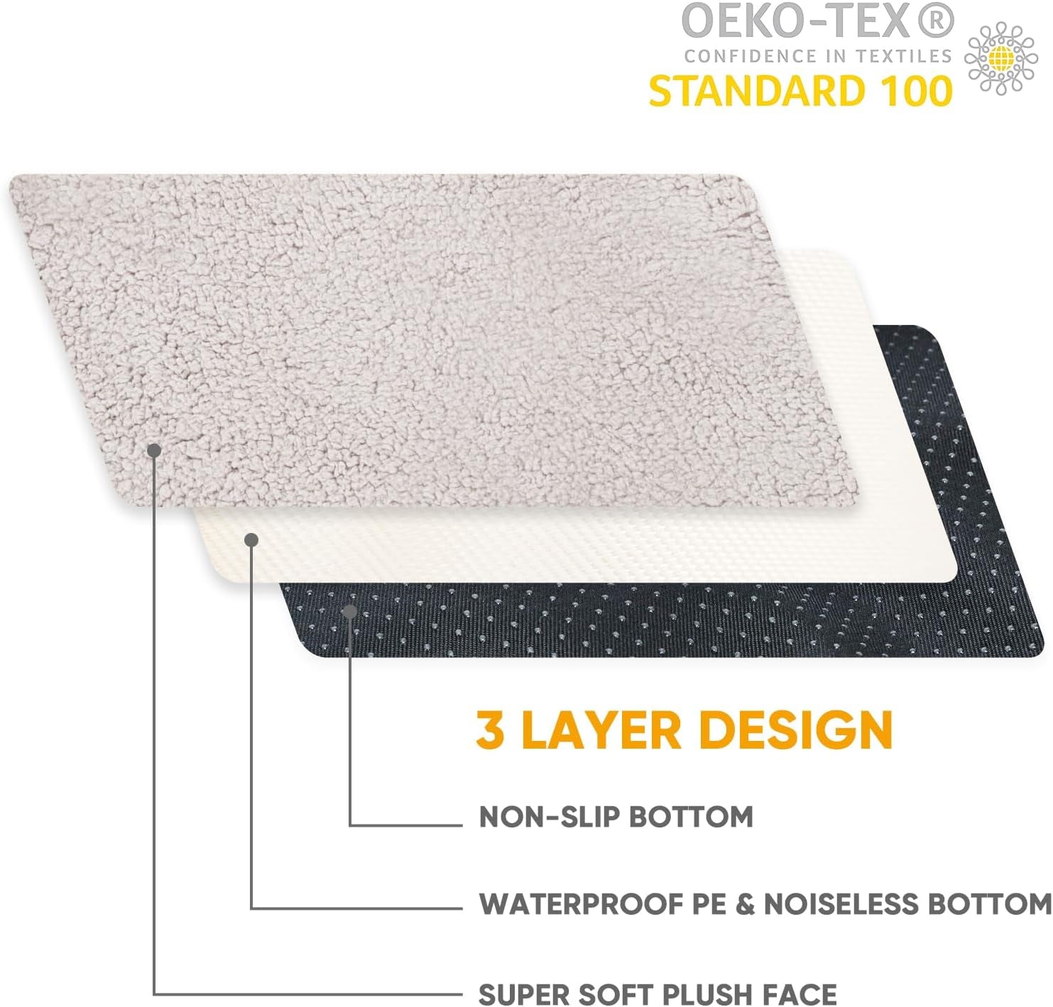 sunheir-washable-extra-large-dog-bed-covers-soft-plush-replacement-waterproof-dog-bed-liner-pet-bed-cover-with-zipper-44x32x3-inches-grey-cover-only