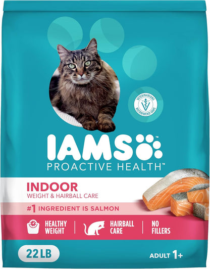 IAMS Proactive Health Indoor Dry Cat Food, Chicken & Turkey, 22 Lb | Vet-Recommended, Real Chicken #1 Ingredient, Proprietary Fiber Blend, Prebiotics for Healthy Digestion, Hairball Control17