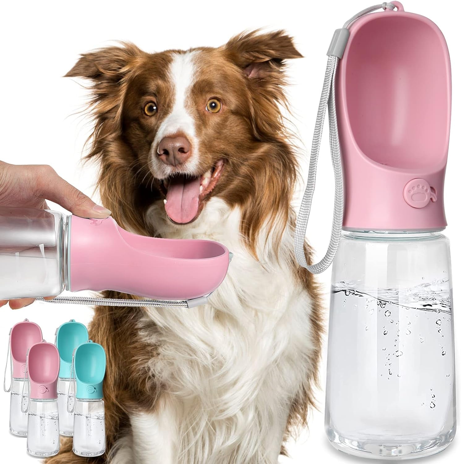 kalimdor-dog-water-bottle-leak-proof-portable-puppy-water-dispenser-with-drinking-feeder-for-pets-outdoor-walking-hiking-travel-food-grade-plastic-19oz-blue