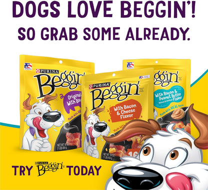 Purina Beggin' Flavor Stix with Bacon and Peanut Butter Flavor Dog Chew Stix - 40 Oz. Pouch6