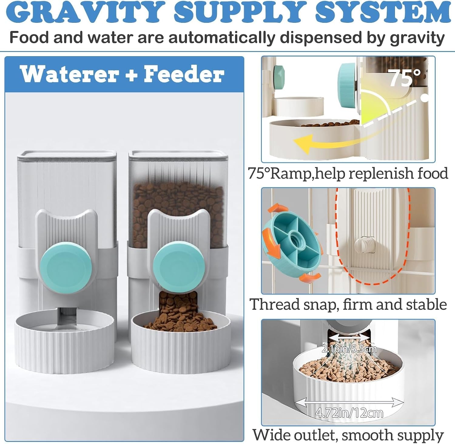 kathson-rabbit-gravity-auto-feeder-set-35oz-hanging-automatic-food-water-dispenser-cage-automatic-feeder-set-for-rabbit-chinchilla-guinea-pig-hedgehog-ferret-kitty-puppy-blue