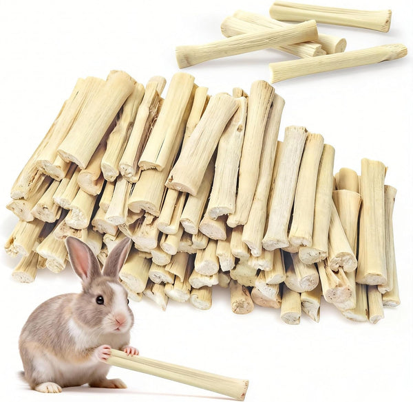 2.2Lb/1000G Natural Sweet Bamboo Chew Toys for Rabbit Chew Sticks | Bamboo Sticks, Teeth Grinding Treats Snack for Chinchilla, Bunny, Hamster, Guinea Pig, Rat and Other Small Animals1