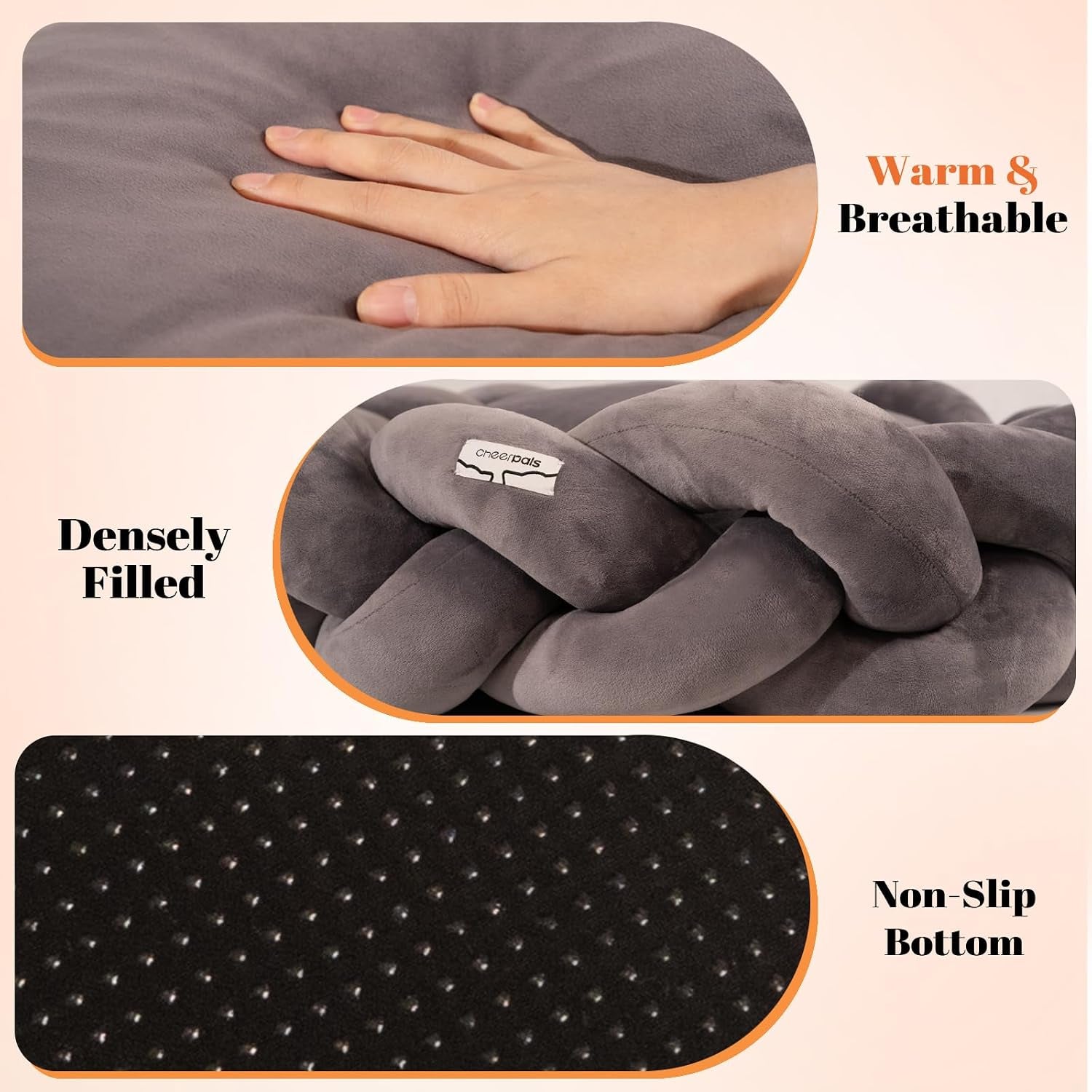 cheerpals-weave-cat-bed-for-indoor-cats-cute-pet-bed-with-washable-cushion-fluffy-kitty-bed-for-small-dogdark-gray