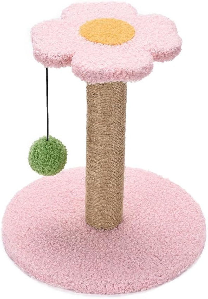 cat-scratching-post-with-ball-for-small-cat-polar-fleece-scratcher-kitten-toys-for-indoor-sisal-1-77-inch-scratch-post-interactive-toy-with-dangling-ball