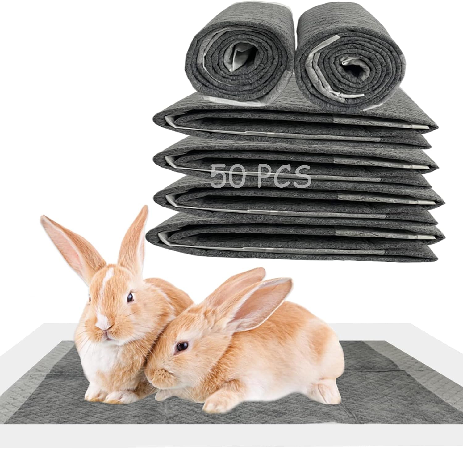 100-pcs-disposable-rabbit-pee-pads-pet-pees-pad-cage-black-carbon-liner-super-absorbent-leak-proof-cushion-reduce-odor-bunny-training-accessories-for-kitten-puppy-hamsters-hedgehog