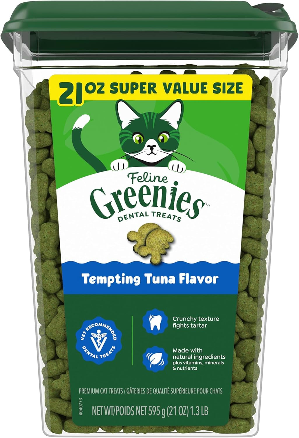 greenies-feline-natural-dental-cat-treats-tempting-tuna-flavor-9-75-oz-1-veterinarian-recommended-36-less-tartar-in-28-days-cleans-to-gumline-crunchy-texture-natural-ingredients