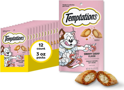 Temptations Classic Crunchy Cat Treats, Shrimpy Shrimp, 16 Oz | under 2 Calories per Treat, 100% Complete & Balanced Adult Cat, Resealable Stay-Fresh Tub, Use as Snack, Meal, or Food Topper14