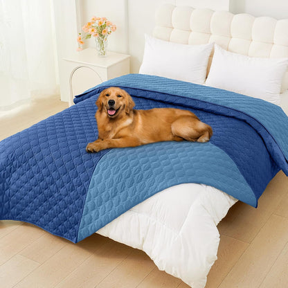 Smiry Waterproof Dog Bed Cover Blanket, Reversible Pet Blanket | Soft Reversible, Washable Leakproof Cats Dogs Couch Cover for Sofa, Couch, Furniture (30X70 Inch)124