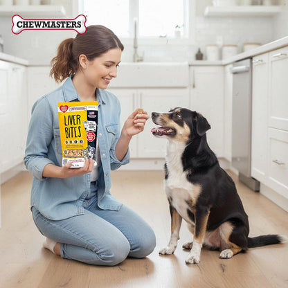 Chewmasters 100% Pure Beef Liver Bites 17.6Oz Freeze Dried Cat & Dog Treats | All Natural High Protein Training Treats, Grain Free, Healthy Real Meat Flavor for All Life Stages, No Additives, Made in USA8