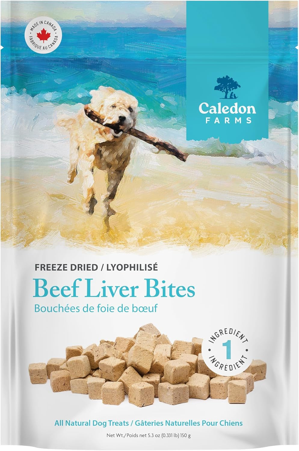 caledon-farms-freeze-dried-beef-liver-bites-dog-treats-150-grams-5-3oz