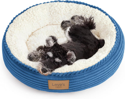 Love'S Cabin round Donut Cat and Dog Cushion Bed, 20In Bed for Cats or Small Dogs, Anti-Slip & Water-Resistant Bottom, Super Soft Durable Fabric Pet Beds, Washable Luxury Cat & Dog Bed Gray44