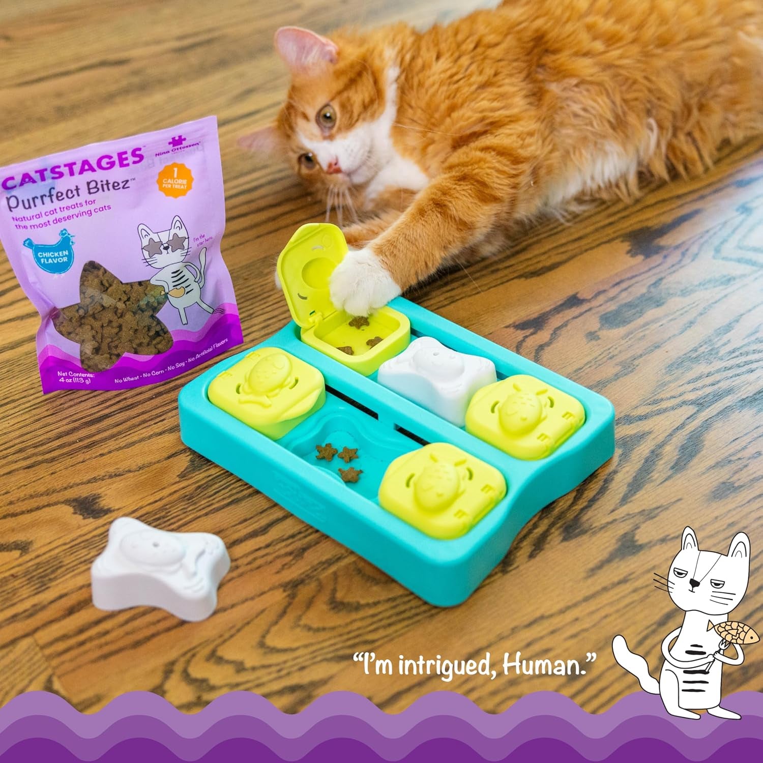 catstages-by-nina-ottosson-purrfect-bitez-natural-crunchy-cat-treats-for-puzzles-toys-feeders-training-usa-made-real-chicken-flavor-4oz