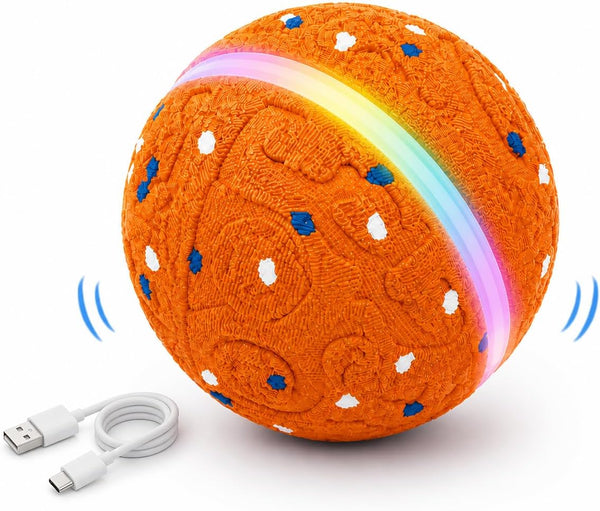 Interactive Dog Ball Toy[Newly Upgraded], Durable E-TPU Material, 3 Play Modes with Colorful Lights, E-TPU USB-C Rechargeable, IPX7 Waterproof Rating for Puppy, Medium and Large Dogs9