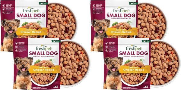 Freshpet Healthy & Natural Food for Small Dogs/Breeds, Fresh Grain Free Chicken Recipe, 1Lb, Yellow (6-27975-01204-5)11