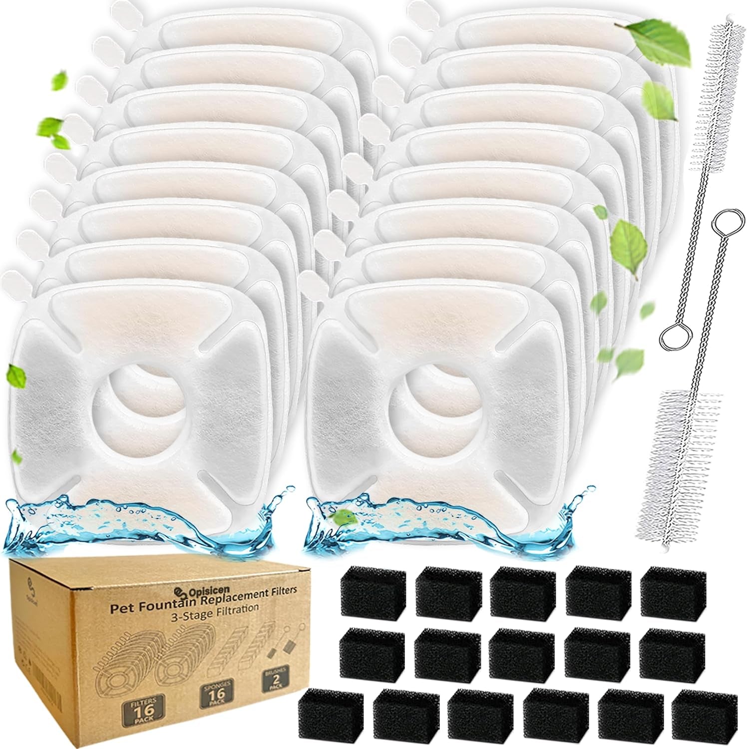 34-pcs-cat-fountain-filters-replacement-compatible-with-veken-95oz-2-8l-cat-water-fountain-filters-automatic-dog-water-fountain-filters-pet-fountain