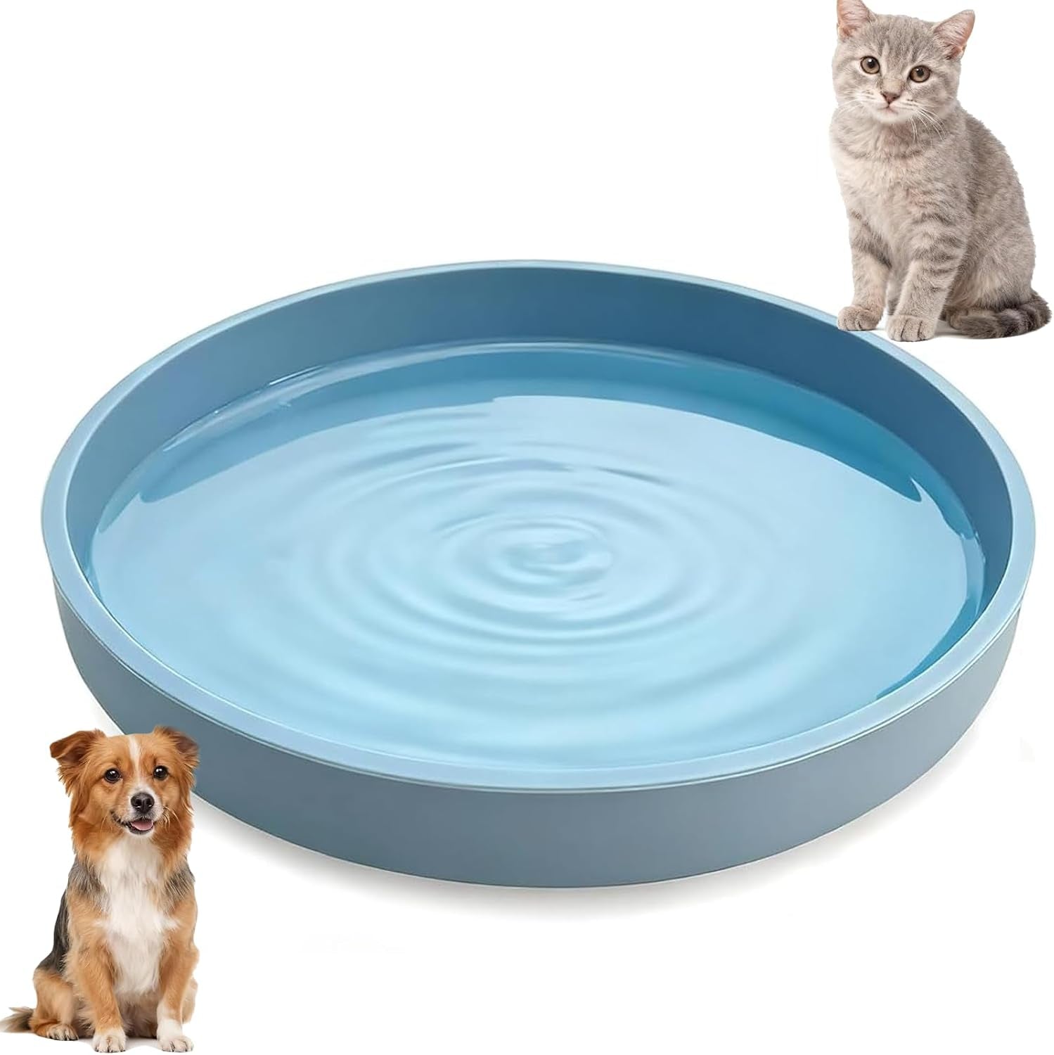 silicone-cat-bowl-shallow-non-slip-cat-dishes-set-of-2-relief-whisker-fatigue-small-pet-dog-bowls-for-dry-wet-food-round-grey