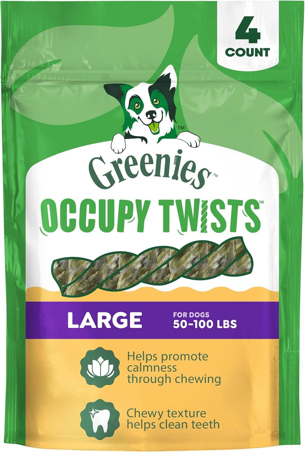 greenies-occupy-twists-large-breed-dog-treats-chicken-flavor-4-count-for-dogs-50-100-lbs-rawhide-free-promotes-calmness-helps-clean-teeth-highly-digestible-8-55-oz-pack
