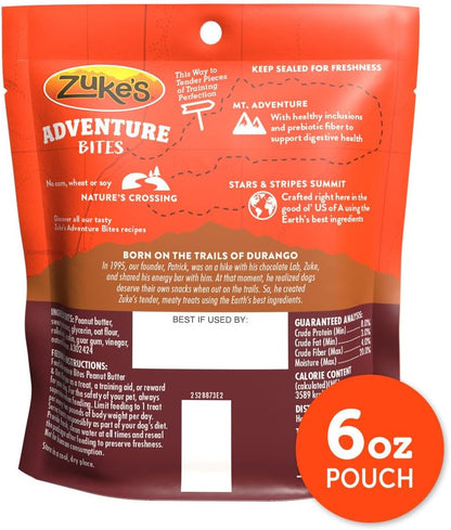 Zuke’S Adventure Bites Pet Treats for Dogs, Soft Dog Treats with Real Peanut Butter and Oats - 6 Oz. Pouch6