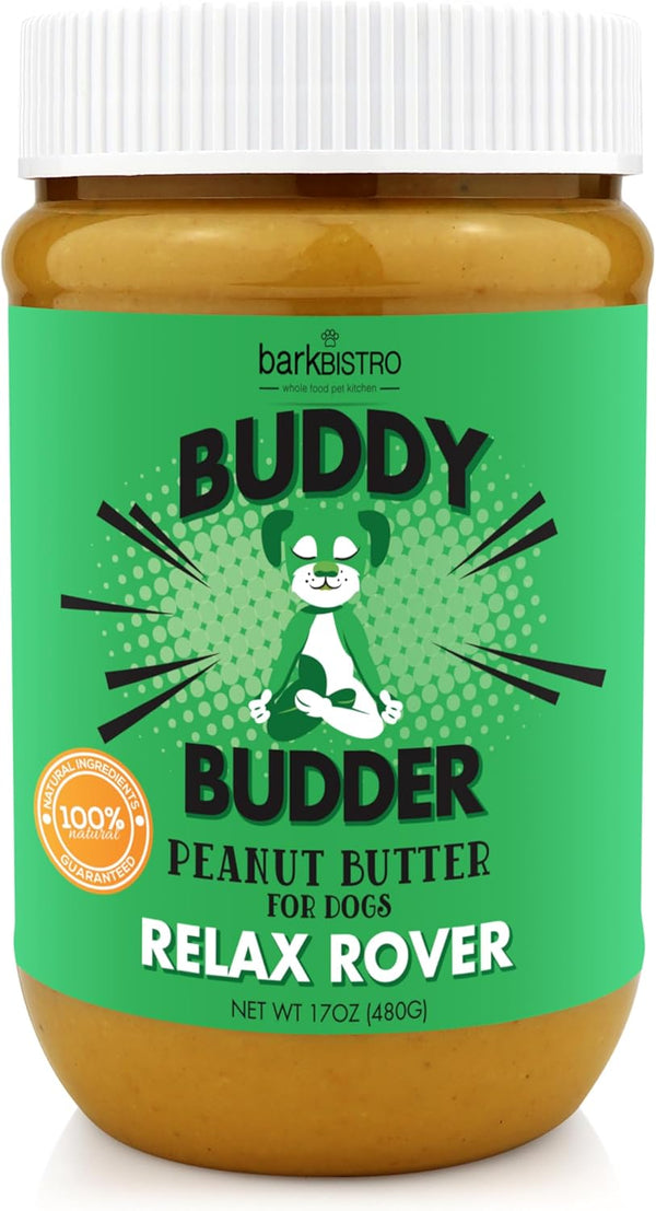 Relax Rover Buddy Budder (Stress + Anxiety), 100% Natural Dog Peanut Butter, Dog Supplment, Made in USA 17Oz1