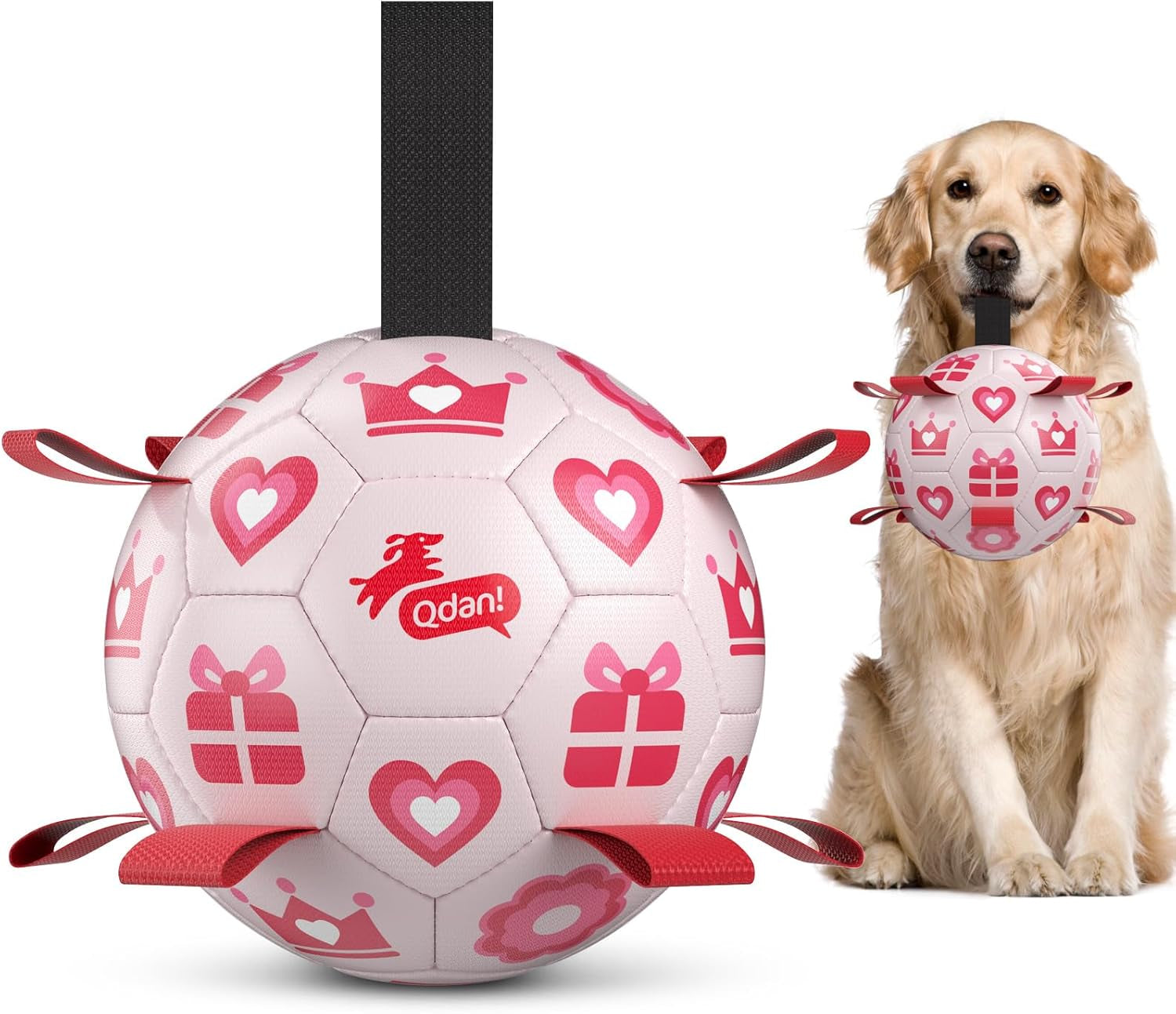 qdan-dog-balls-6-inch-dog-soccer-ball-with-straps-herding-balls-for-dogs-outdoor-dog-toys-balls-for-20-40-lb-dogs-puppy-ball-to-keep-them-busy-dog-pool-water-play-toy-puppy-birthday-gifts