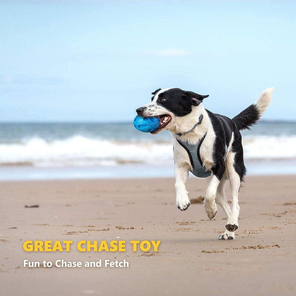 EASTBLUE Squeaky Dog Toys for Aggressive Chewers: Rubber Puppy Chew Ball with Squeaker, Almost Indestructible and Durable Pet Toy for Medium and Large Breed5