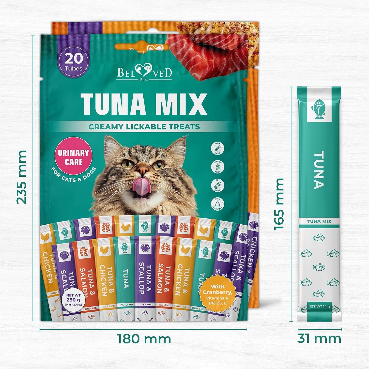 creamy-lickable-cat-treats-wet-food-squeeze-tubes-liquid-kitten-snacks-urinary-tract-care-skin-coat-health-multivitamin-treats-for-cats-small-dogs-lick-up-40-sticks-tuna-chicken-mix