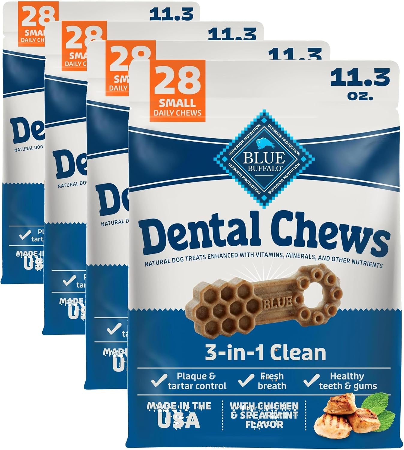 blue-buffalo-natural-dental-chews-for-small-dogs-5-20-lbs-chicken-spearmint-daily-teeth-cleaning-dog-treats-enhanced-with-vitamins-minerals-11-3-oz-bag-28-treat-count