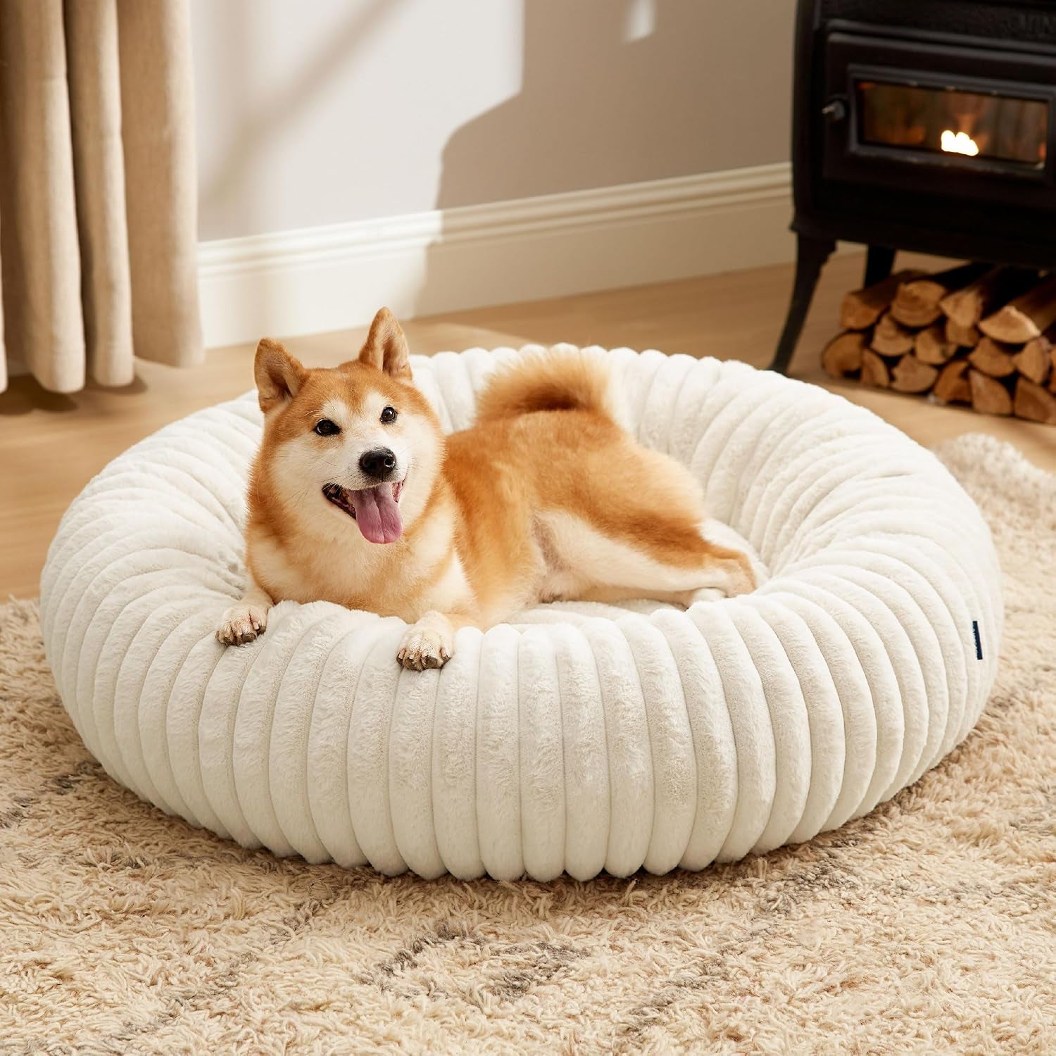 bedsure-comfyfleece™-donut-large-dog-bed-washable-faux-fur-with-corduroy-fleece-anti-slip-bottom-round-pet-bed-with-removable-cover-camel-brown-36x36x8-inches-36x36x8in-calming-round-pet-bed-support-plush-with-removable-corduroy-fleece-for-big-dog-anti-slip-bottom-camel-brown