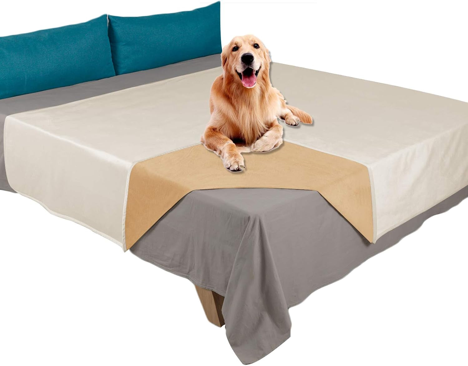 ameritex-pet-bed-blanket-reversible-100-waterproof-velvet-super-soft-for-sofa-and-bed-82x102-inches-cream-sand