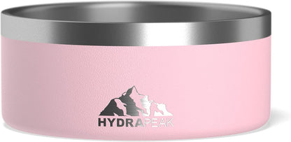 Hydrapeak Dog Bowl; Non Slip Stainless Steel; Water and Food Dish; Large Sized and Small Dogs; 32Oz 64Oz; Multiple Sizes; 4 Cup | White8