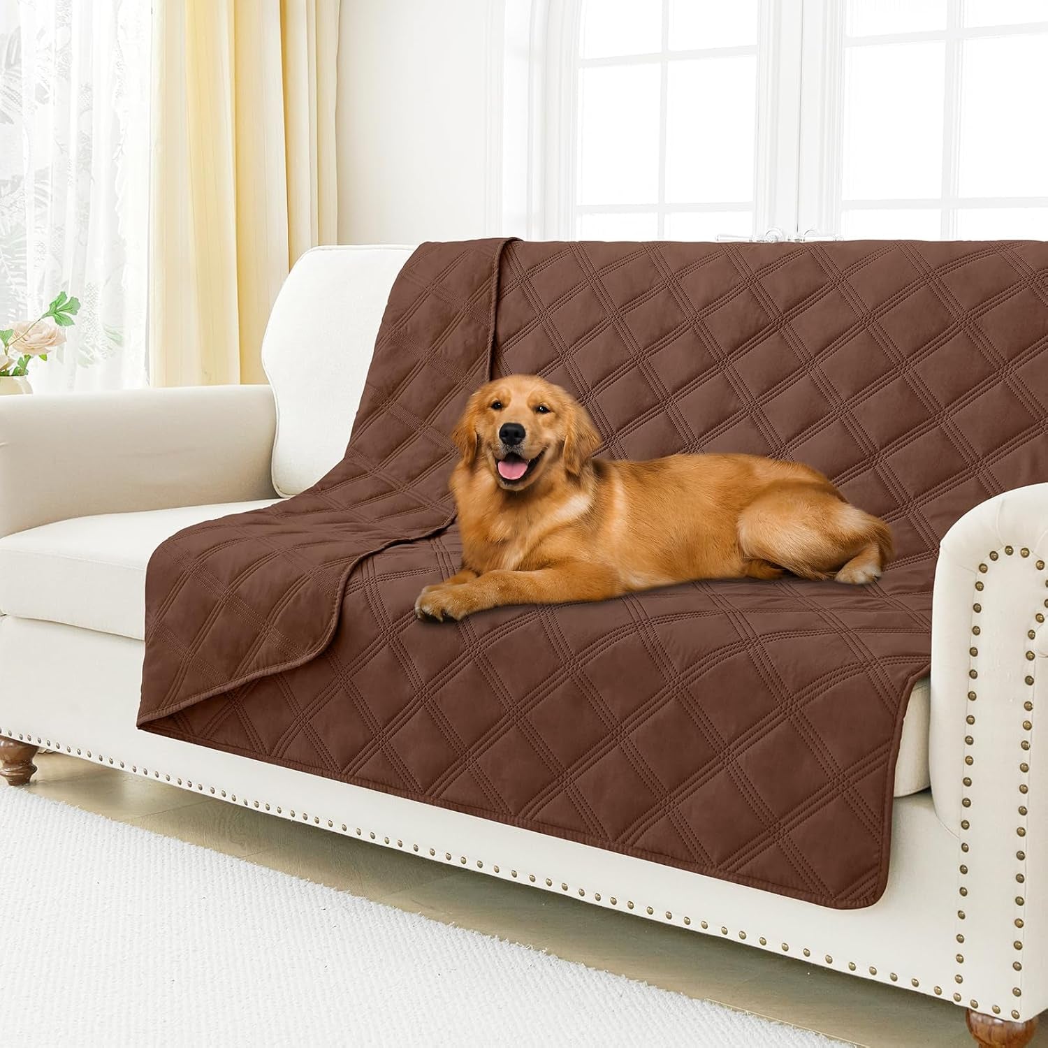 smiry-waterproof-dog-bed-cover-reversible-pet-blanket-for-sofa-couch-soft-washable-dog-blanket-leakproof-couch-cover-for-dogs-cats-furniture-protection-52x82-grey-dark-grey