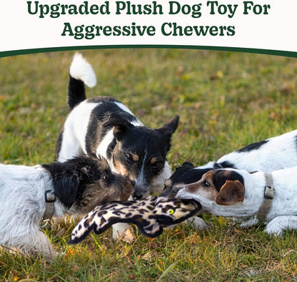 SHARLOVY No Stuffing Dog Toys Crinkle Squeaky, Long Lasting Chews for Aggressive, Durable Plush Dog Puppy Chew Toys for Teething, with 6 Tough Layers for Small Medium Large Breed-5Pack,Large2