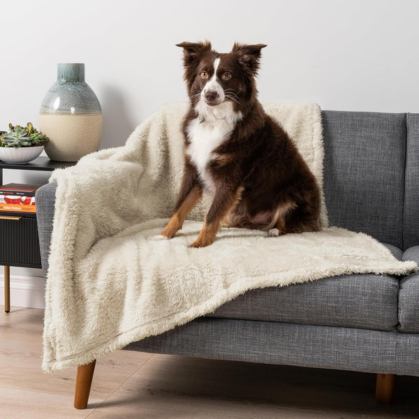 Petami Fluffy Waterproof Dog Blanket for Couch and Bed, Reversible Sherpa Pet Throw, Pee Proof Furniture Protector Sofa Cover, Washable Cat Blanket for Small Medium Dogs and Cats (Pink Blush, 24X32)31