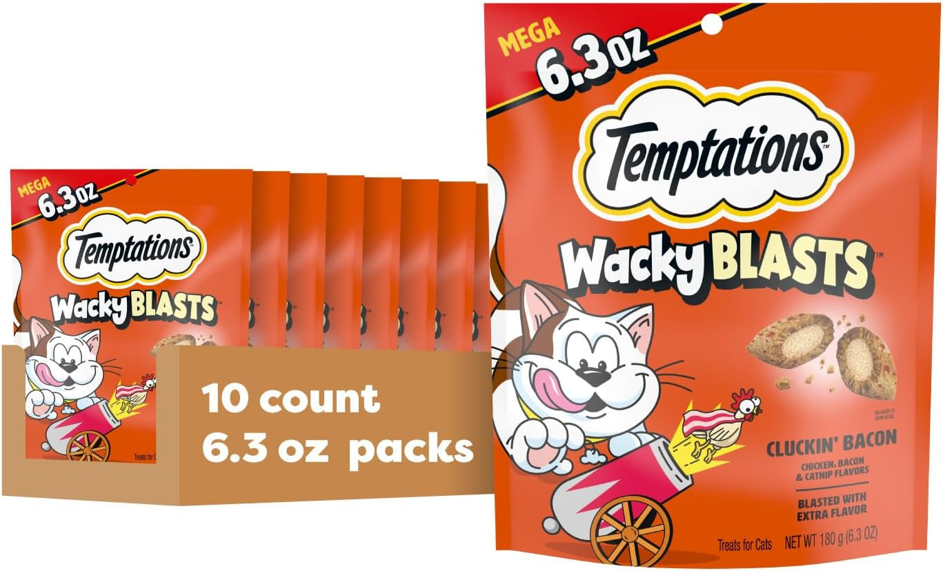 temptations-wacky-blasts-cat-treats-cluckin-bacon-flavor-6-3-oz-10-pack-chicken-bacon-catnip-flavor-bits-crunchy-outside-soft-inside-under-2-cal-100-complete-balanced-resealable-pouch