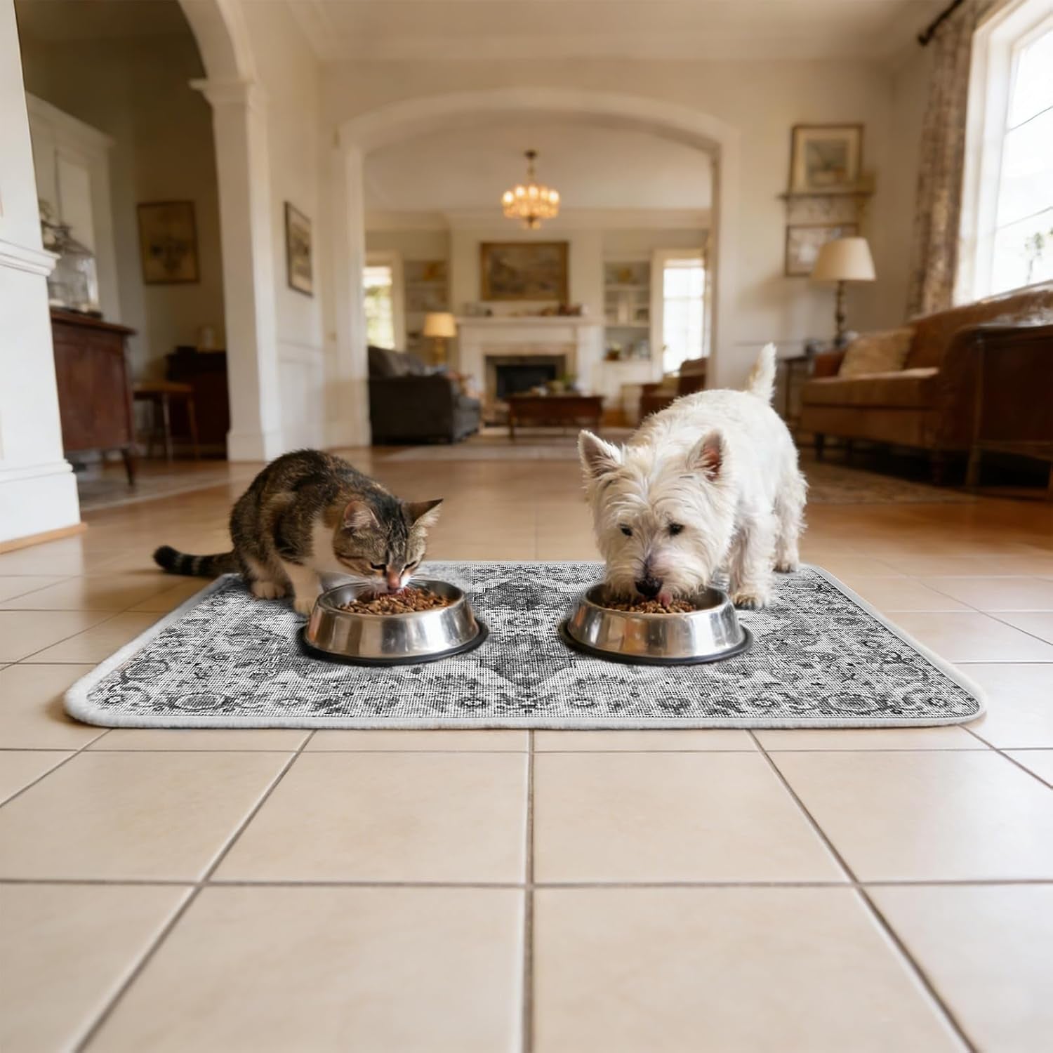 pupteck-dog-food-mat-absorbent-pet-feeding-bowl-mat-non-slip-dog-mat-for-food-and-water-quick-dry-no-stains-cat-placemats-pet-supplies-for-messy-drinkers-grey-12x20